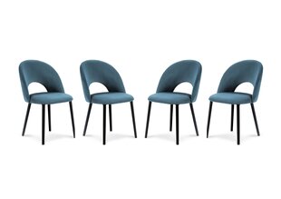 Комплект из 4-х стульев Milo Casa Lucia, синий цена и информация | Стулья для кухни и столовой | hansapost.ee