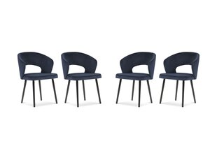 Комплект из 4-х стульев Windsor and Co Elpis, темно-синий цена и информация | Стулья для кухни и столовой | hansapost.ee
