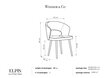 4-tooli komplekt Windsor and Co Elpis, tumesinine цена и информация | Köögitoolid, söögitoolid | hansapost.ee