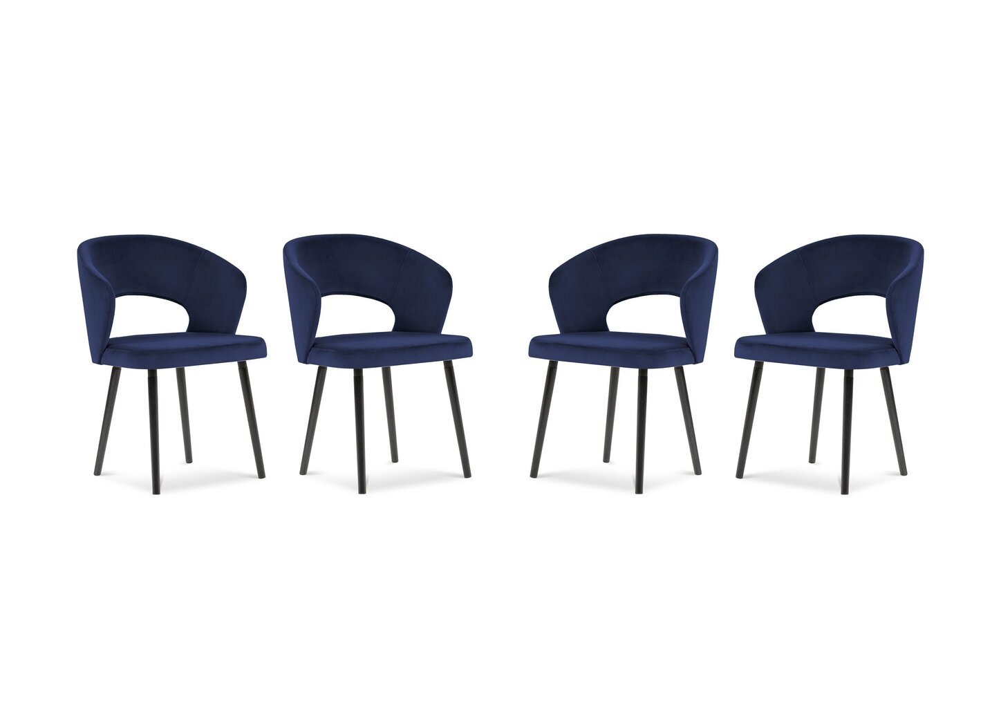 4-tooli komplekt Windsor and Co Elpis, sinine цена и информация | Köögitoolid, söögitoolid | hansapost.ee