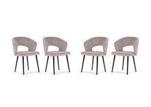 Комплект из 4-х стульев Windsor and Co Elpis, розовый цена и информация | Стулья для кухни и столовой | hansapost.ee