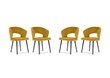 4-tooli komplekt Windsor ja Co Elpis, kollane цена и информация | Köögitoolid, söögitoolid | hansapost.ee
