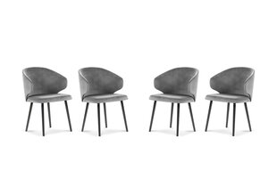 Набор из 4-х стульев Windsor and Co Nemesis, серый цена и информация | Стулья для кухни и столовой | hansapost.ee