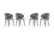 4-tooli komplekt Windsor and Co Nemesis, hall hind ja info | Köögitoolid, söögitoolid | hansapost.ee
