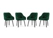 4-tooli komplekt Milo Casa Luisa, roheline hind ja info | Köögitoolid, söögitoolid | hansapost.ee