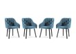 4-tooli komplekt Milo Casa Luisa, sinine hind ja info | Köögitoolid, söögitoolid | hansapost.ee