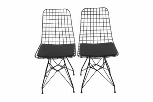 Набор из 2 обеденных стульев Kalune Дизайн 562, черный цена и информация | Стулья для кухни и столовой | hansapost.ee