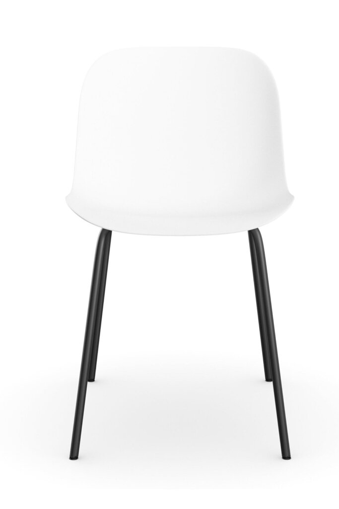 2-tooli komplekt Notio Living Orca, valge/must цена и информация | Köögitoolid, söögitoolid | hansapost.ee