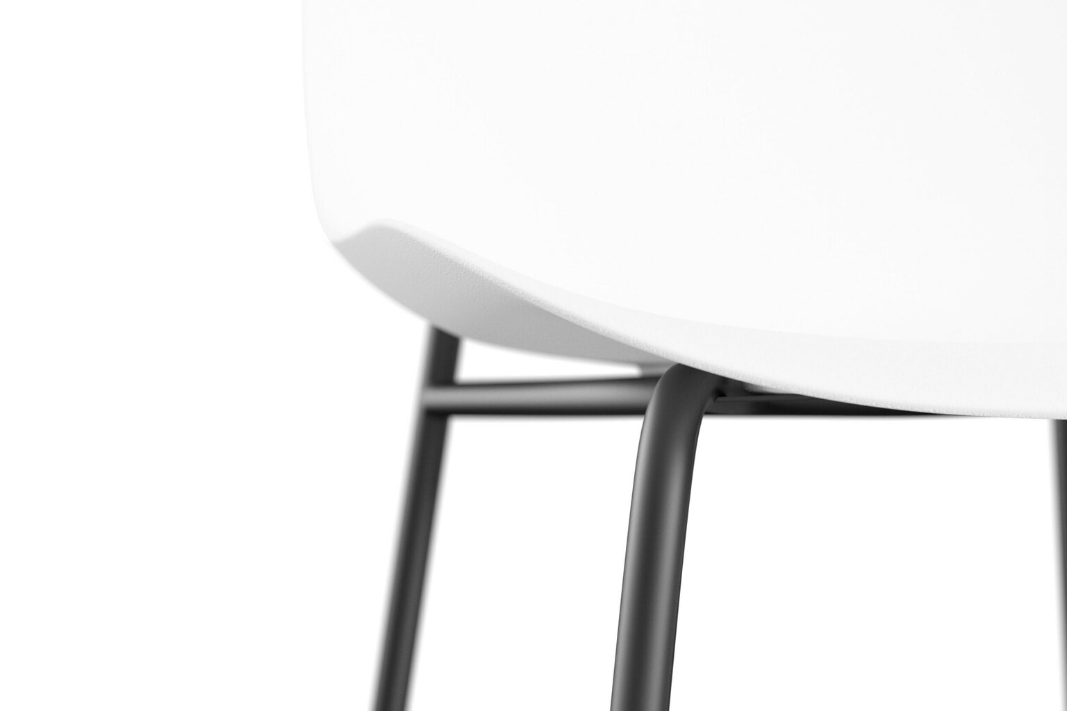 2-tooli komplekt Notio Living Orca, valge/must цена и информация | Köögitoolid, söögitoolid | hansapost.ee