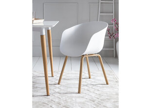 Комплект стульев 2шт., белый цена и информация | Стулья для кухни и столовой | hansapost.ee