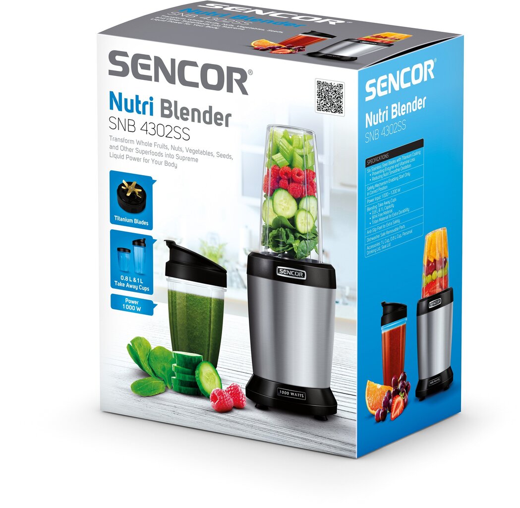 Sencor SNB 4302SS Nutriblender Titan цена и информация | Blenderid | hansapost.ee