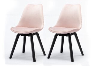 Комплект стульев 2шт., розовый цена и информация | Стулья для кухни и столовой | hansapost.ee