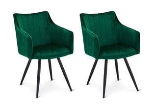 Набор обеденных стульев Linda, 2 шт., зеленые цена и информация | Стулья для кухни и столовой | hansapost.ee