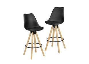 Комплект барных стульев Lima, 2шт, черный цена и информация | Стулья для кухни и столовой | hansapost.ee