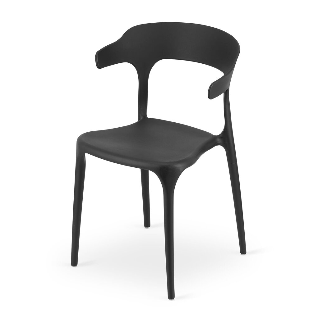 4-tooli komplekt Ulme, must цена и информация | Köögitoolid, söögitoolid | hansapost.ee