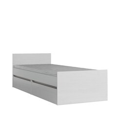 Кровать Mati L1, 90x200 cм, белый цвет цена и информация | Кровати | hansapost.ee