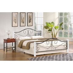 Кровать Halmar Violetta 160x200 cm, белый/черный цвет цена и информация | Кровати | hansapost.ee