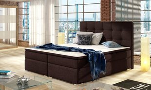 Кровать Inez, 140 х 200 см, гобелен, коричневый цена и информация | Кровати | hansapost.ee