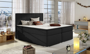 Кровать Bolero, 140x200 см, гобелен, черная цена и информация | Кровати | hansapost.ee