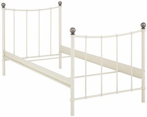 Кровать Merkur 90х200 см, белая цена и информация | Кровати | hansapost.ee