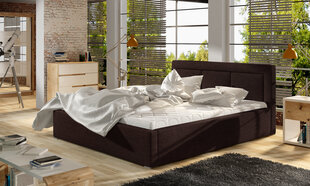 Кровать Belluno MD, 160х200 см, гобелен, коричневая цена и информация | Кровати | hansapost.ee