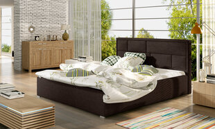 Кровать Latina MD, 160х200 см, гобелен, коричневая цена и информация | Кровати | hansapost.ee