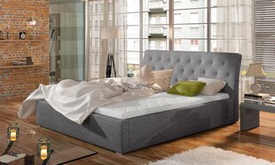 Кровать Milano MD, 200x200 см, светло-серая цена и информация | Кровати | hansapost.ee