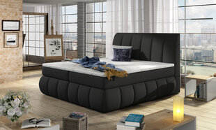 Кровать Vincenzo, 140х200 см, гобелен, черный цена и информация | Кровати | hansapost.ee