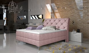 Кровать NORE Adel, 160х200 см, светло-розовая цена и информация | Кровати | hansapost.ee