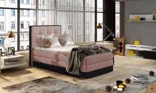 Кровать NORE ASTER, 90x200 см, розовая/черная цена и информация | Кровати | hansapost.ee
