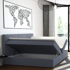 Кровать Selsey Satiri, 140x200 см, серая цена и информация | Кровати | hansapost.ee