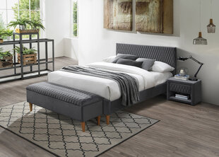 Кровать Signal Meble Azurro Velvet 160x200 см, серая цена и информация | Кровати | hansapost.ee