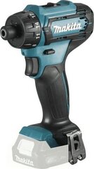 Аккумуляторный  шуруповерт Makita DF033DZ, 12В MAX, 30/14 Nm, 0,88 кг, 1/4, LED 2-speed (без аккумулятора и без зарядного устройства) цена и информация | Makita Сантехника, ремонт, вентиляция | hansapost.ee