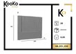 Voodipeats Kooko Home Do 200 cm, must hind ja info | Voodid | hansapost.ee