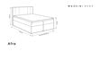 Voodi Mazzini sofas Afra 180x200 cm, helesinine цена и информация | Voodid | hansapost.ee