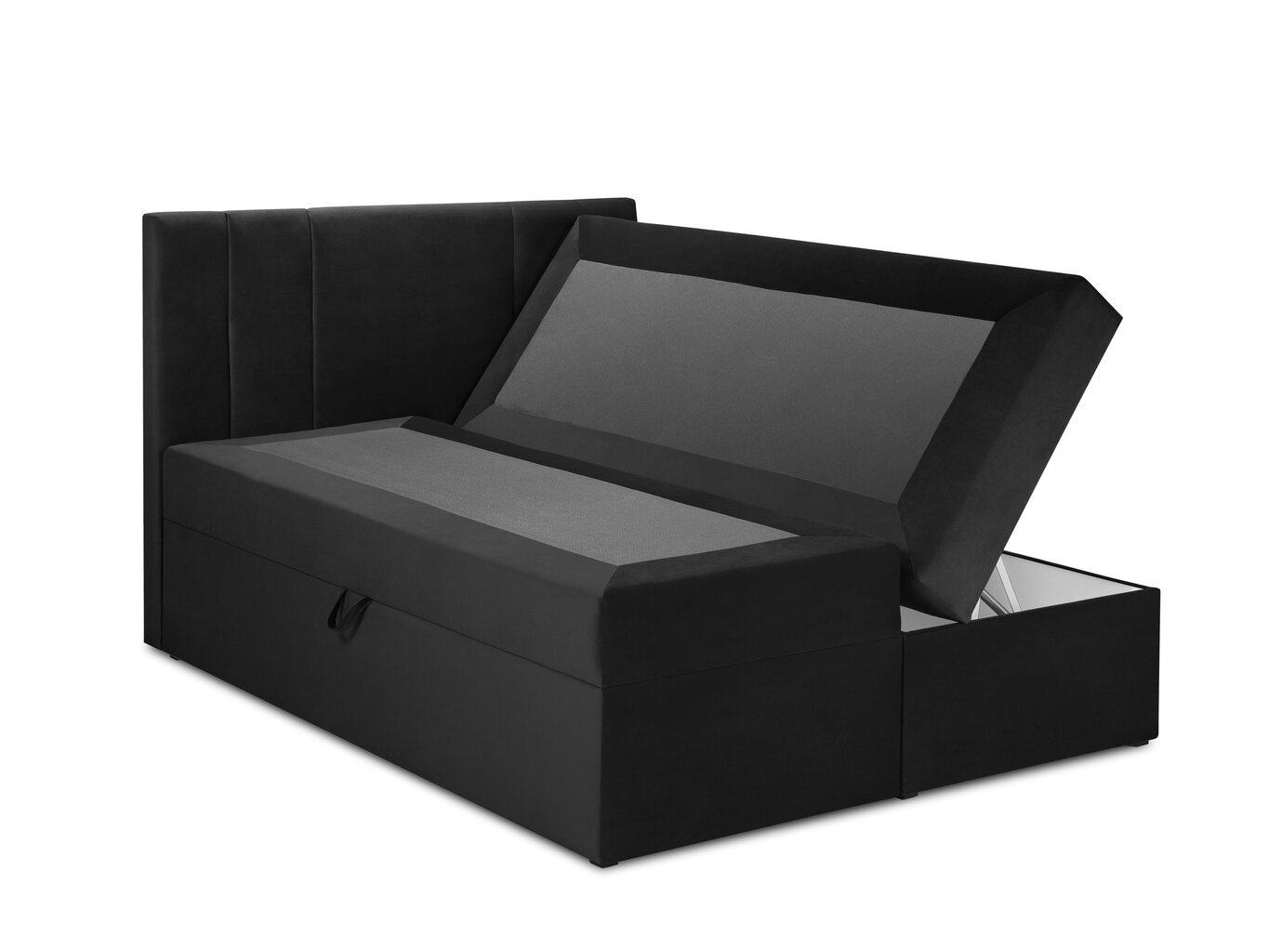 Voodi Mazzini sofas Afra 160x200 cm, must цена и информация | Voodid | hansapost.ee