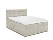 Voodi Mazzini Beds Jade 160x200 cm, beeži värvi price and information | Voodid | hansapost.ee