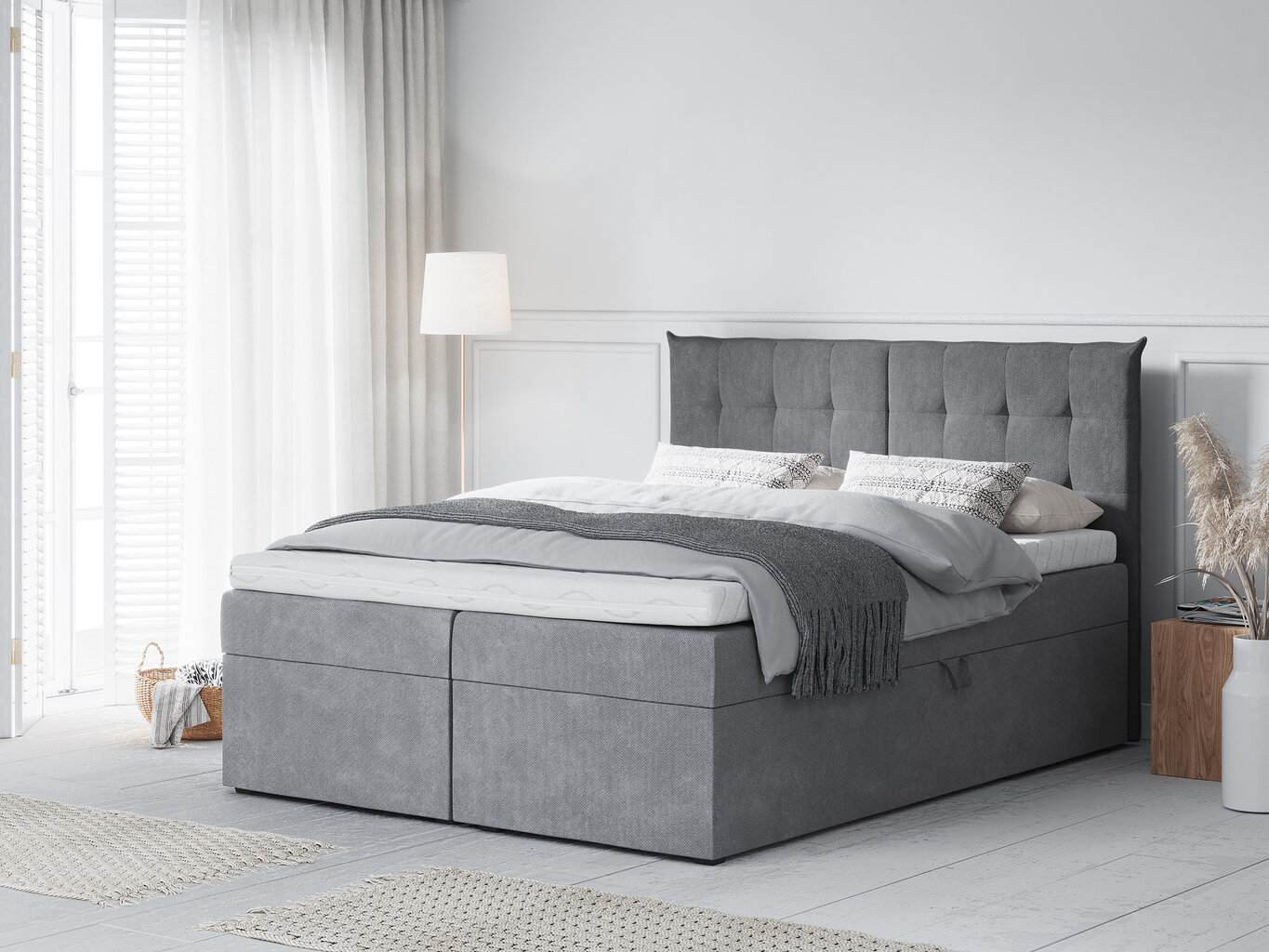 Voodi Mazzini Beds Echaveria 140x200 cm, hall hind ja info | Voodid | hansapost.ee