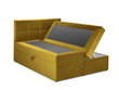 Voodi Mazzini Beds Mimicry 160x200 cm, kollane hind ja info | Voodid | hansapost.ee