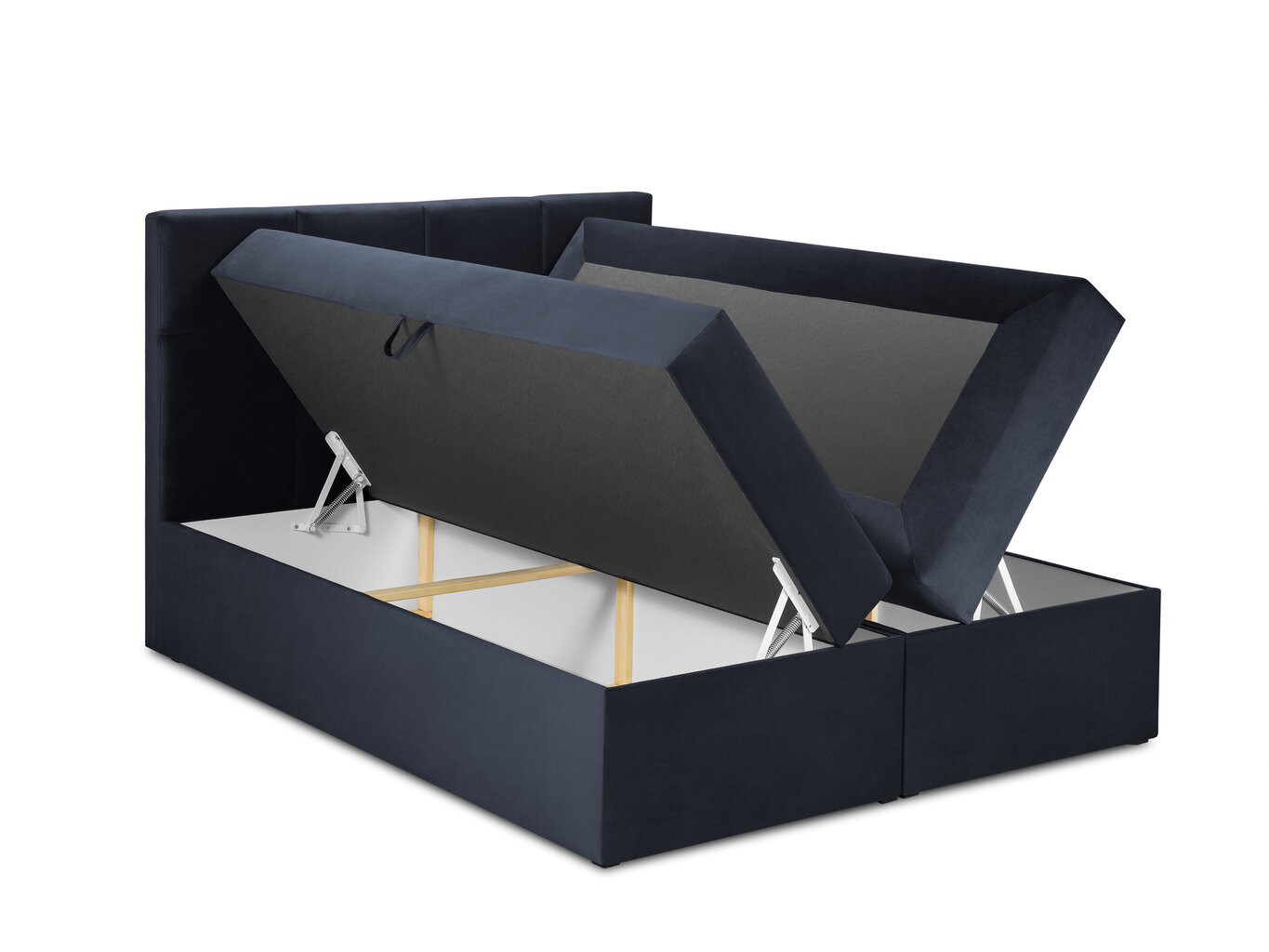Voodi Mazzini Beds Mimicry 140x200 cm, tumesinine цена и информация | Voodid | hansapost.ee