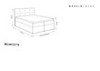 Voodi Mazzini Beds Mimicry 160x200 cm, tumeroheline hind ja info | Voodid | hansapost.ee