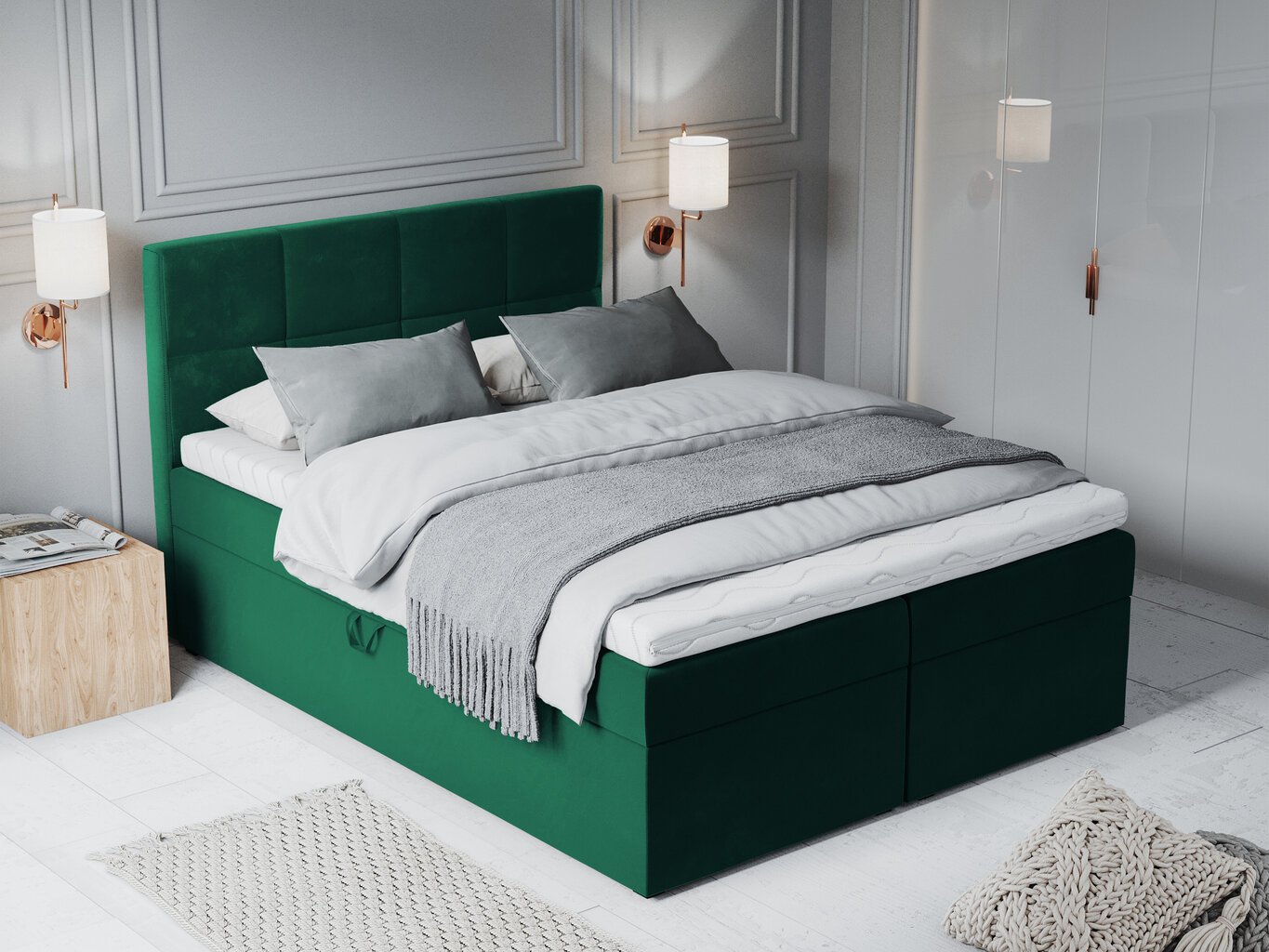 Voodi Mazzini Beds Mimicry 180x200 cm, tumeroheline hind ja info | Voodid | hansapost.ee