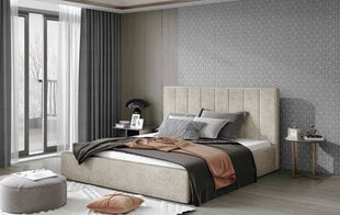 Кровать NORE Audrey 01, 160x200 см, бежевая цена и информация | Кровати | hansapost.ee