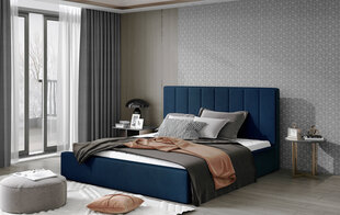 Кровать NORE Audrey 10, 200x200 см, синяя цена и информация | Кровати | hansapost.ee