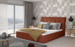 Кровать NORE Inge 03, 180x200 см, красная цена и информация | Кровати | hansapost.ee