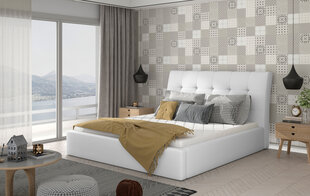 Кровать NORE Inge 21, 180x200 см, белая цена и информация | Кровати | hansapost.ee