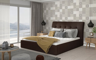 Кровать NORE Inge 23, 180x200 см, темно-коричневая цена и информация | Кровати | hansapost.ee