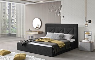 Кровать NORE Cloe 04, 140x200 см, тёмно-серая цена и информация | Кровати | hansapost.ee