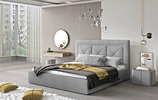 Кровать NORE Cloe 15, 160x200 см, светло-серая цена и информация | Кровати | hansapost.ee