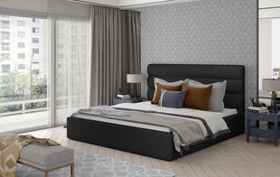 Кровать NORE Caramel 21, 140x200 см, черная цена и информация | Кровати | hansapost.ee